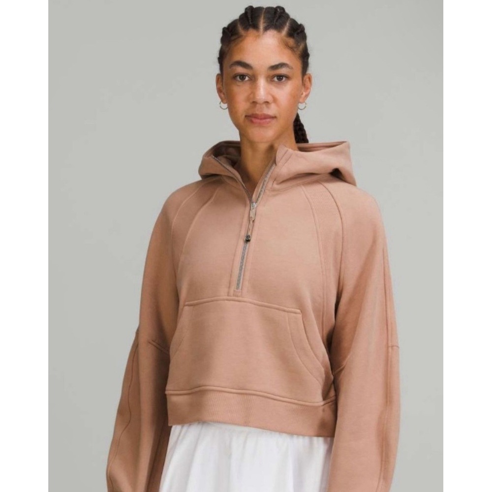 Lululemon‎ Scuba Oversized Half-Zip Hoodie Pink Clay M/L RARE
